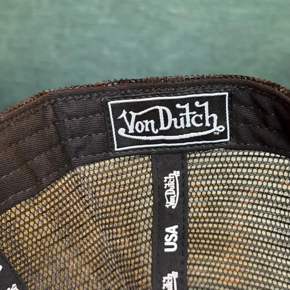 New Von Dutch Black on Black Trucker Hat - NWT